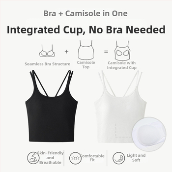 Top camisol din nylon - burete, stil sling/versatil, guler rotund, material subțire (70-80% nylon)