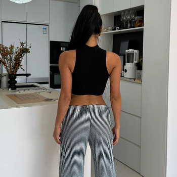 Top crop din bumbac, fără bretele, croială Slim, lungime ultra-scurtă, stil minimalist, japonez-coreean casual pentru femei, lansare iarna 2025