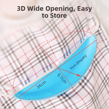 Bib de hrănire pentru persoane în vârstă, Neck-Style impermeabil, Poliester, Model grilă, Unisex