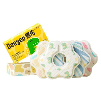 Bavetă de unică folosință pentru bebeluși de la Deyou – țesătură nețesută impermeabilă, absorbantă, cu model imprimat, potrivită pentru sugari și copii mici