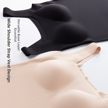 Top din mătase Mulberry cu padding pentru sân încorporat; croială scurtă; 80–90% mătase Mulberry; bretele neîndepărtate