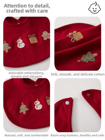 Prosop dublu din bumbac pentru saliva bebelușilor – absorbant, model desen animat, unisex, pentru nou-născuți până la 3 ani