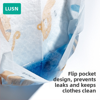 Bib de unică folosință pentru bebeluși, model cu desene animate, material nețesut impermeabil PE, pentru copii 1–3 ani