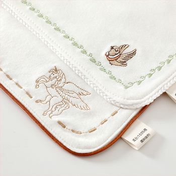 Bibe pentru sugari, din bumbac, unisex, model cu animale, pentru 0-1 ani, Clasă A, marca Su dou