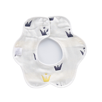 Salivator bebeluș din tifon și bumbac, anti-murdărire, model animale/desene animate, pentru sugari și copii mici (0-3 ani)