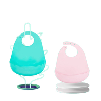 Bibe din silicon pentru copii mici – impermeabile, ultra-subțiri, de înaltă calitate alimentară; model desen animat; vârsta 1–3 ani