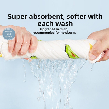 Prosop din tifon de bumbac cu șase straturi pentru față și salivă, potrivit pentru copii 3–8 ani, Primăvara 2025