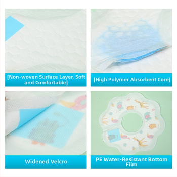 Bibs de unică folosință pentru bebeluși, din material nețesut impermeabil, model desen animat, potrivit pentru copii 1–3 ani