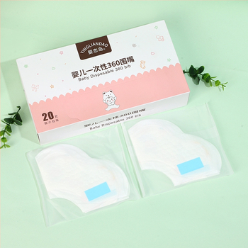 Bibs de unică folosință pentru bebeluși, din material nețesut impermeabil, model desen animat, potrivit pentru copii 1–3 ani