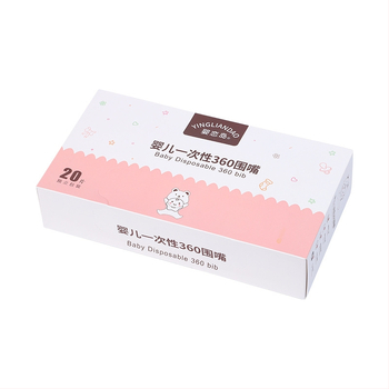 Bibs de unică folosință pentru bebeluși, din material nețesut impermeabil, model desen animat, potrivit pentru copii 1–3 ani