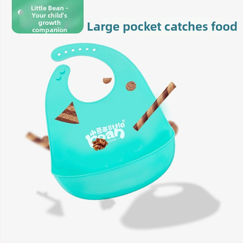 Bib din silicon pentru copii, pentru hrănire, impermeabil, ultra-subțire, de înaltă calitate alimentară, cu model desen animat, pentru copii 1–3 ani