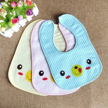 Yu Bai bavetă de salivă impermeabilă pentru bebeluși, poliester-bumbac, 0–1 ani