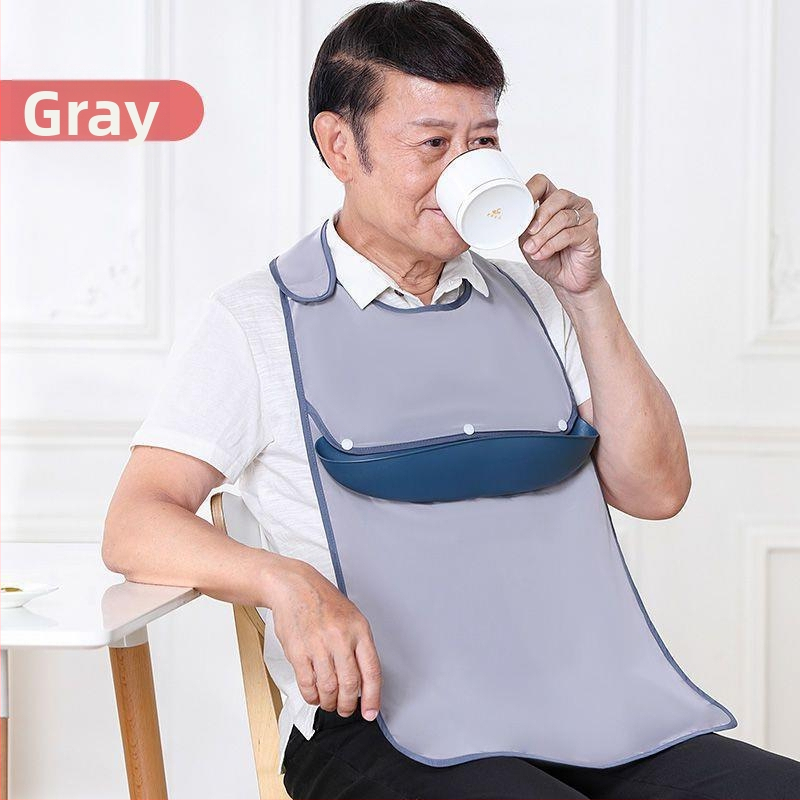 Bavetă pentru adulți din silicon, impermeabilă, unisex