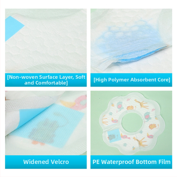 Bardu de unică folosință pentru bebeluți, 360° – impermeabil, din țesătură nețesută, cu model desen animat