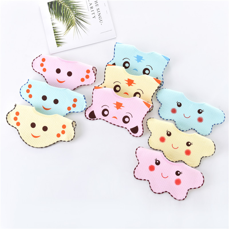 Baveta pentru bebeluși cu rotire la 360 de grade, din bumbac, impermeabilă, cu design brodat cu flori, închidere cu capse, pentru vârsta 1–3 ani