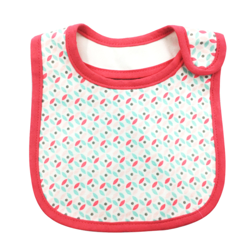 Babero pentru saliva, trei straturi impermeabil, bumbac peste 95%, model cu dungi sau puncte, destinat copiilor de 1–3 ani