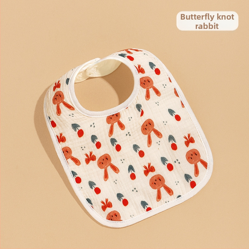 Bibs pentru bebeluși Tip A, în formă U, din bumbac țesut, impermeabil, pentru sugari și copii 1–3 ani