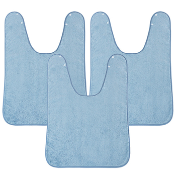 Bibs impermeabil pentru copii, protecție împotriva stropilor, material coral fleece, poliester, unisex, pentru masă și spălatul feței.
