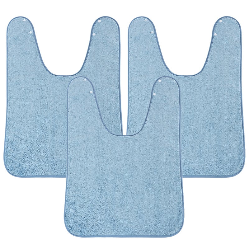 Bibs impermeabil pentru copii, protecție împotriva stropilor, material coral fleece, poliester, unisex, pentru masă și spălatul feței.