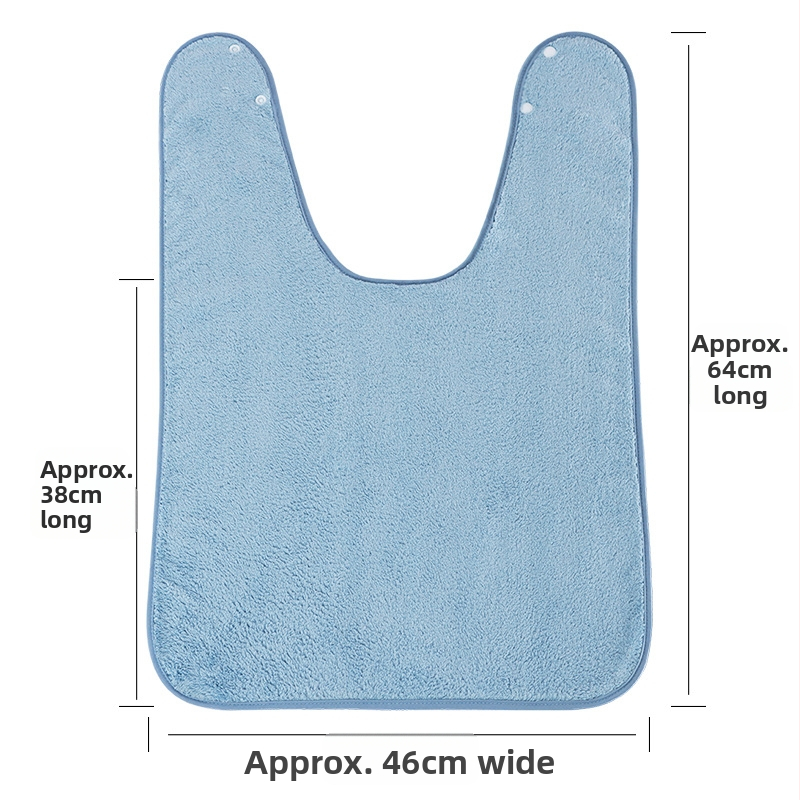 Bibs impermeabil pentru copii, protecție împotriva stropilor, material coral fleece, poliester, unisex, pentru masă și spălatul feței.