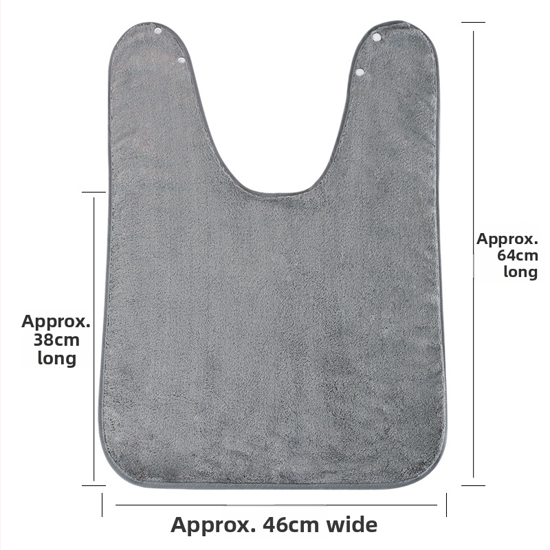 Bibs impermeabil pentru copii, protecție împotriva stropilor, material coral fleece, poliester, unisex, pentru masă și spălatul feței.