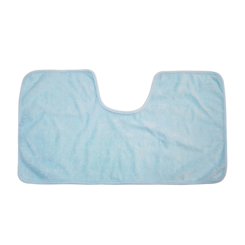 Prosop-bib pentru salivă pentru mese și medicamente, fibre de bambus, barieră impermeabilă, model solid