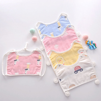 Nou-născut: prosop de salivă din bumbac țesut, pătrat, cu curea – absorbant pentru saliva și lapte (0–12 luni)