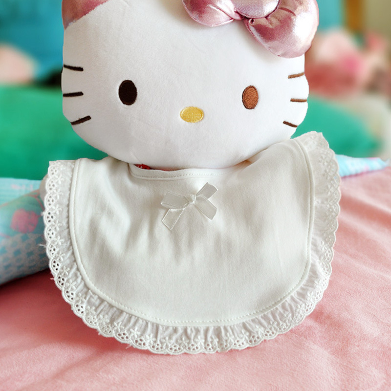  Bavetă pentru bebeluți cu dantelă, pentru fetițe, stil prințesă, model unic, bumbac peste 95%, pentru vârsta 0–3 ani