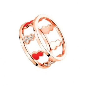 Kirin Hollow Gourd Inel pentru femei, aliaj, cu diamante