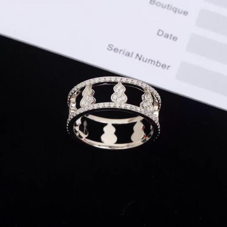 Kirin Hollow Gourd Inel pentru femei, aliaj, cu diamante