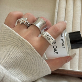 Inel din aliaj Yingqi, placare electroplată, stil IN, tendințe personalizate