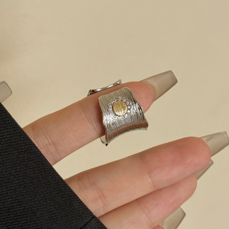 Inel din aliaj Yingqi, placare electroplată, stil IN, tendințe personalizate