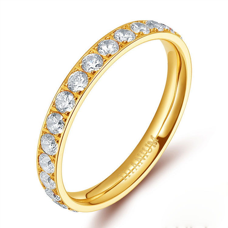 Inel Oulan din titan pur, cu zirconiu, lucrat manual, unisex, proaspăt și chic