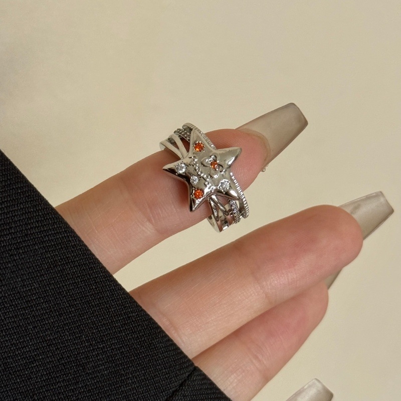 Inel din aliaj Yingqi – IN STYLE, electroplating, toamnă 2025