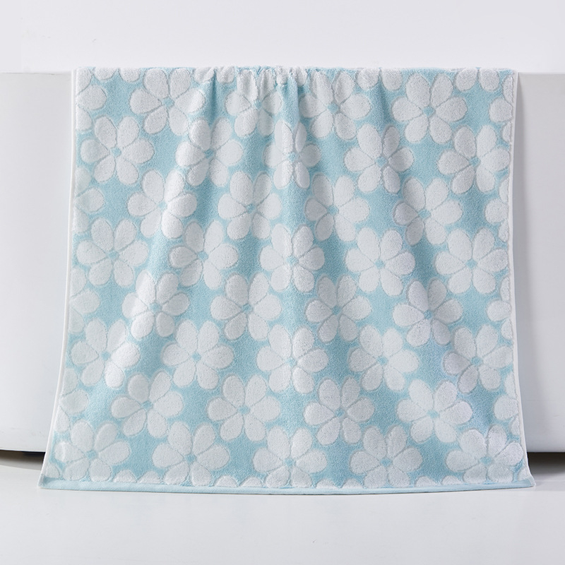 Prosop de baie pentru bebeluți, din bumbac 100% jacquard, fir 32s, țesătură jacquard și simplă, greutate ≥500 g