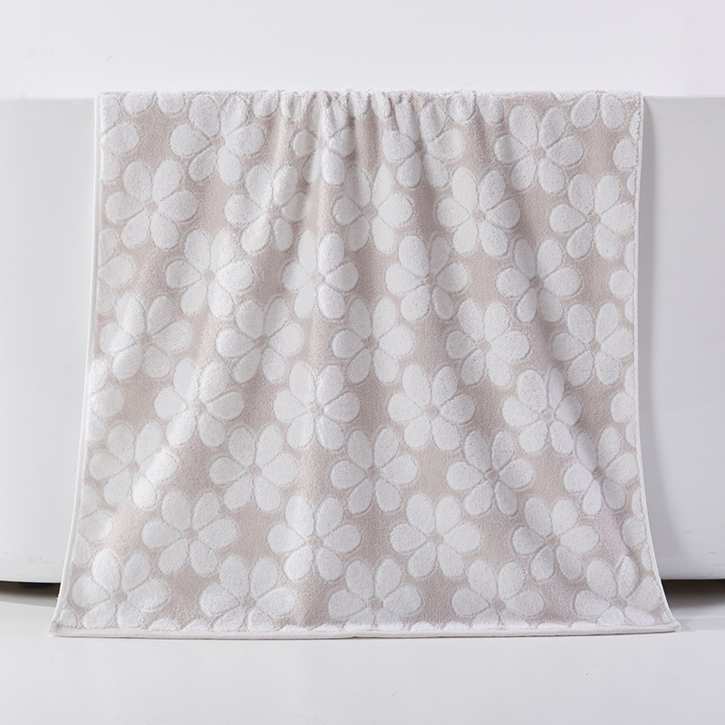 Prosop de baie pentru bebeluți, din bumbac 100% jacquard, fir 32s, țesătură jacquard și simplă, greutate ≥500 g