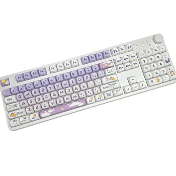 104 mygtukų mechaninė klaviatūra su pasukamu valdikliu, hot-swappable jungikliai, laidinis ryšys