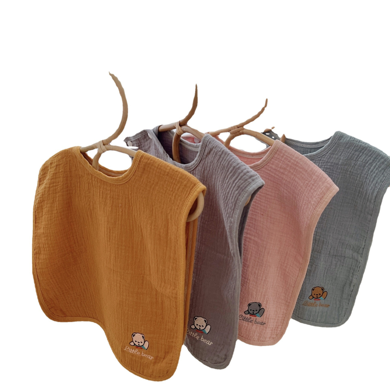 Prosop de baie din tifon pentru bebeluși — 32 fire, țesătură plată, 170–200 g, model uni sau desen animat