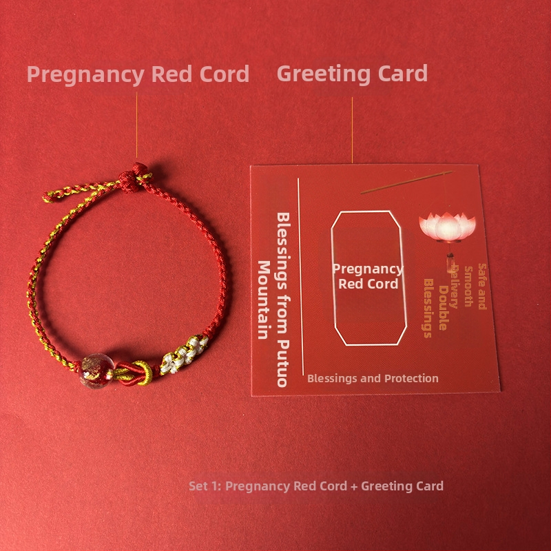 Brățară pentru femei însărcinate – tricotată manual din fir de bumbac, design original, brand Easy to get jewelry, Primăvara 2025