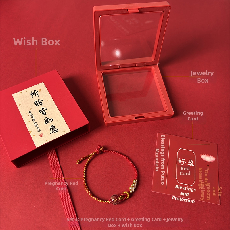 Brățară pentru femei însărcinate – tricotată manual din fir de bumbac, design original, brand Easy to get jewelry, Primăvara 2025