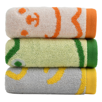 Prosop pentru copii din bumbac 100% pentru față și baie — moale, absorbant, prietenos cu pielea, greutate 50–80 g, fir 21s, Plain weave, W3612