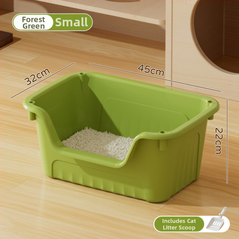 Kaķu tualetes kastīte, PP materiāls, kvadrātiska forma, atvērts tips, priekš kaķiem, Zīmols Good Home