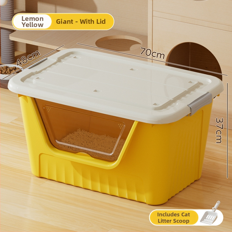 Kaķu tualetes kastīte, PP materiāls, kvadrātiska forma, atvērts tips, priekš kaķiem, Zīmols Good Home