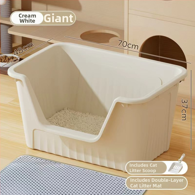 Kaķu tualetes kastīte, PP materiāls, kvadrātiska forma, atvērts tips, priekš kaķiem, Zīmols Good Home