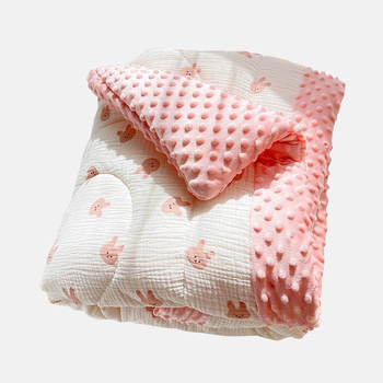 Cuvertură bebeluș din bumbac 100%, model desene animate, pentru 1–3 ani, toamnă