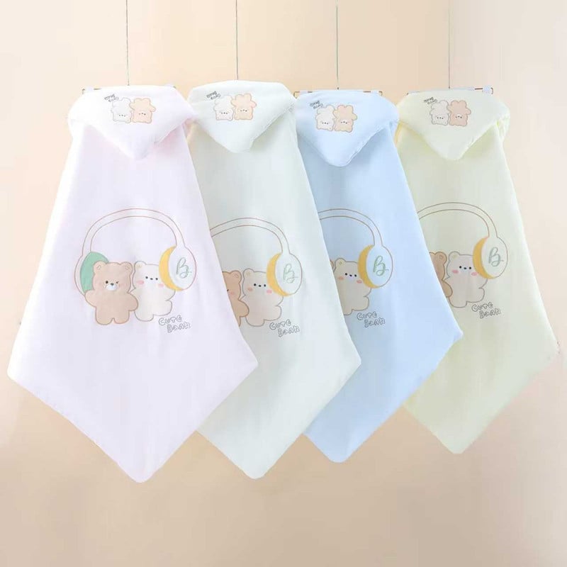 Pătură pentru bebeluși din 95% bumbac, umplutură din bumbac spălat, model desen animat, toamnă-iarnă, pentru nou-născuți 0–1 an