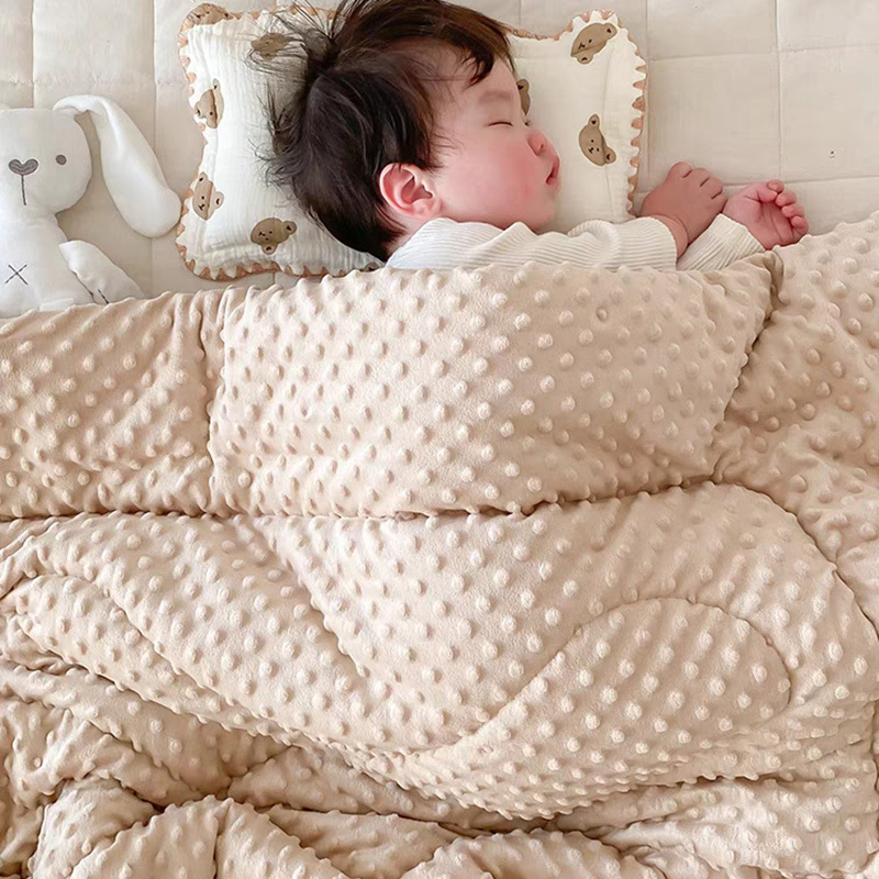 Cuvertură de bebeluș din bumbac 100% cu model desen animat pentru toamnă, potrivită pentru copii 1–3 ani