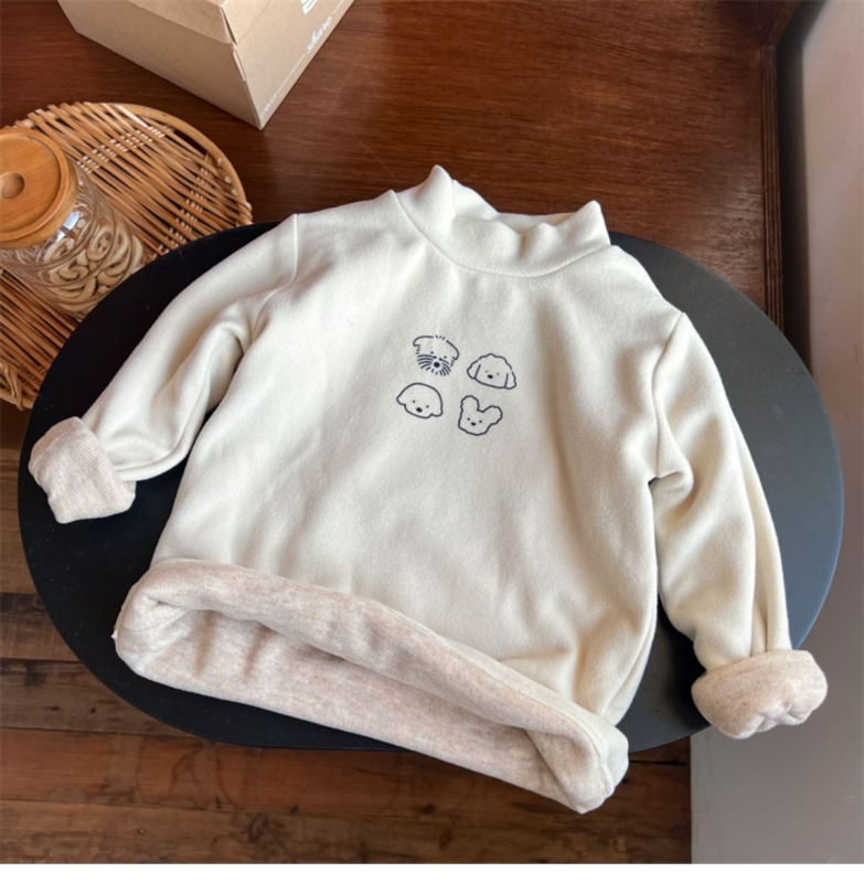 Top de bază cald pentru copii - Unisex, 3–8 ani, Iarnă/Toamnă, Mâneci lungi, Model Dungi