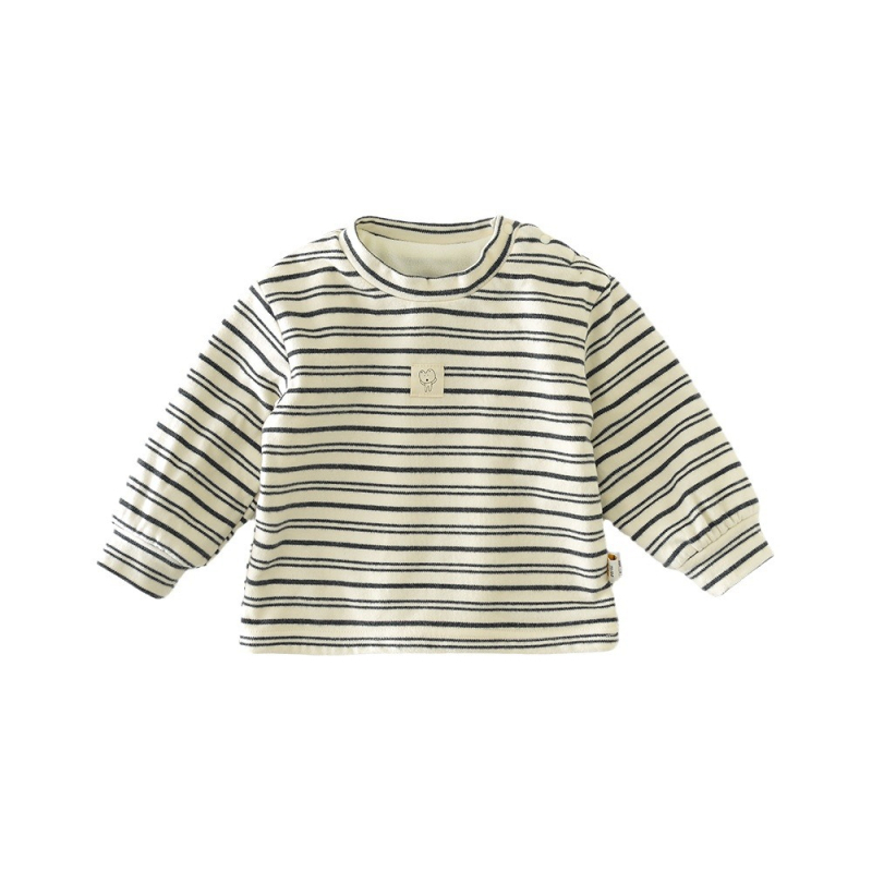 Fleece-béléssel ellátott alapréteg felső - Koreai stílus, téli uniszex, 1–3 év, 95% poliészter