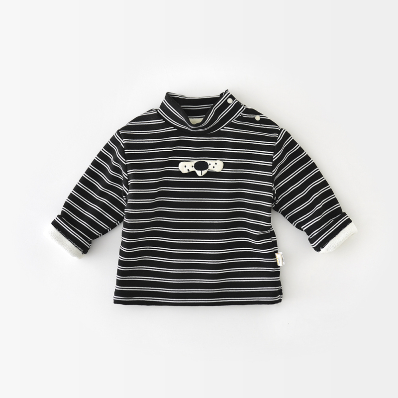 Fleece-béléssel ellátott alapréteg felső - Koreai stílus, téli uniszex, 1–3 év, 95% poliészter